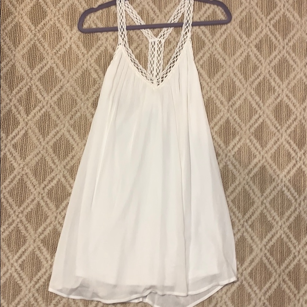Lush White Racerback Dress